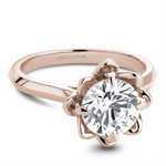 Load image into Gallery viewer, Rose Gold Floral Diamond Semi-Mount
