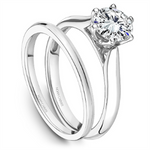 Load image into Gallery viewer, White Gold Solitaire Diamond Semi-Mount