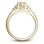 Load image into Gallery viewer, Yellow Gold Modern Diamond Semi-Mount
