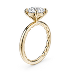 Load image into Gallery viewer, Yellow Gold Solitaire Diamond Engagement Ring Semi-Mount
Fits Centre: