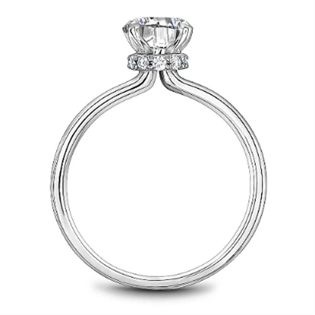 White Gold Solitaire Diamond Semi-Mount