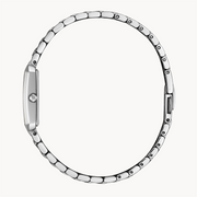 CITIZEN Lady's Stainless Steel Eco-Drive Dress Watch with White Mother of Pearl Dial