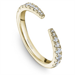 Load image into Gallery viewer, Lady&#39;s Yellow Gold Open Ended Diamonds Band
Diamond Shape: Round
