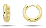 Load image into Gallery viewer, 10K Yellow Gold Round Polished Huggie Earrings
 
Dimensions: 12.5mm