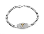 Load image into Gallery viewer, Stainless Steel Medical Alert Curb Bracelet 
Length: 7.75&quot;
