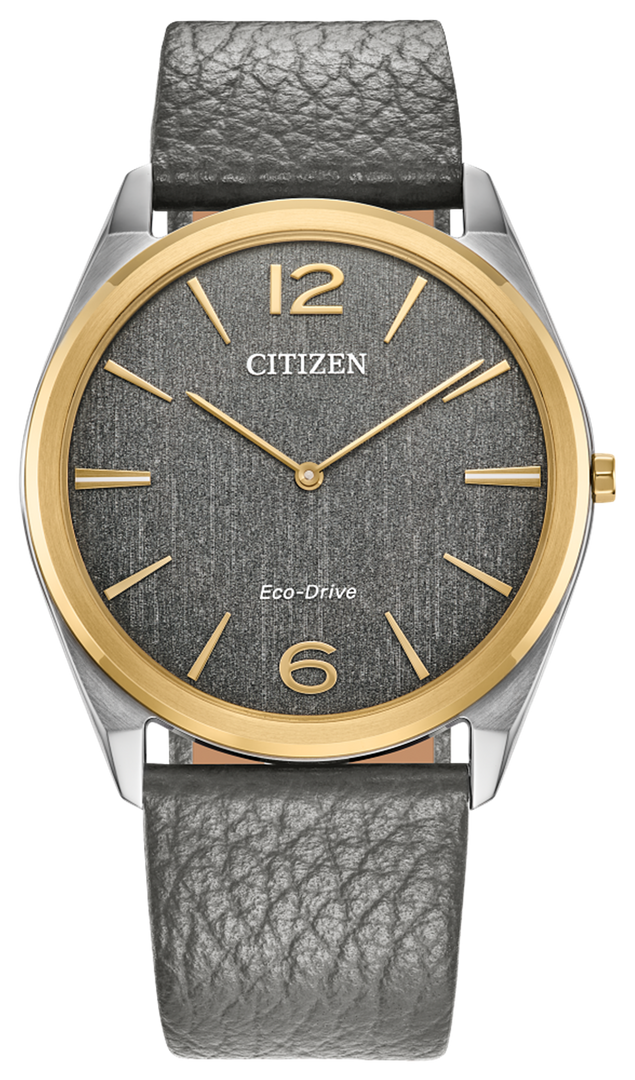 CITIZEN Men's Stainless Steel Eco-Drive Dress Watch with Grey Dial
Co