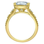 Load image into Gallery viewer, 14K Yellow Gold Vintage Cushion Lab Diamond Engagement Ring
Centre St