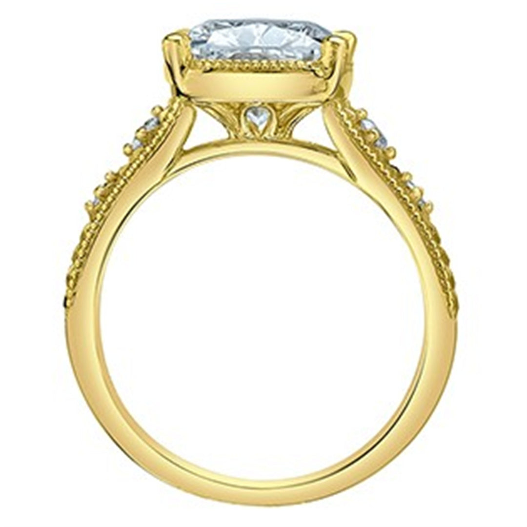 14K Yellow Gold Vintage Cushion Lab Diamond Engagement Ring
Centre St