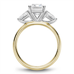 Load image into Gallery viewer, Yellow Gold 3 Stone Diamond Semi-Mount
