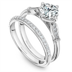 Load image into Gallery viewer, White Gold Vintage Diamond Semi-Mount