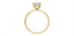 Load image into Gallery viewer, 14K Yellow Gold Hidden Halo Oval Lab Diamond Engagement Ring
Centre S
