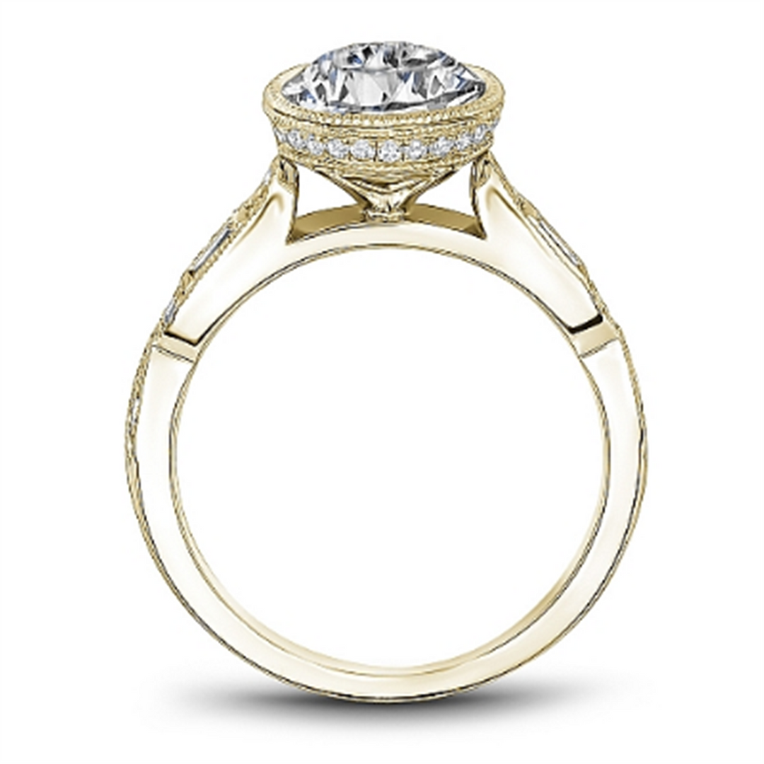 Yellow Gold Vintage Diamond Semi-Mount