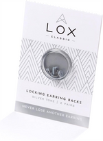 Load image into Gallery viewer, Earring Backings LOX-SILVER (2 pairs)