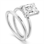 Load image into Gallery viewer, White Gold Hidden Halo Diamond Engagement Ring Semi-Mount
Fits Centre