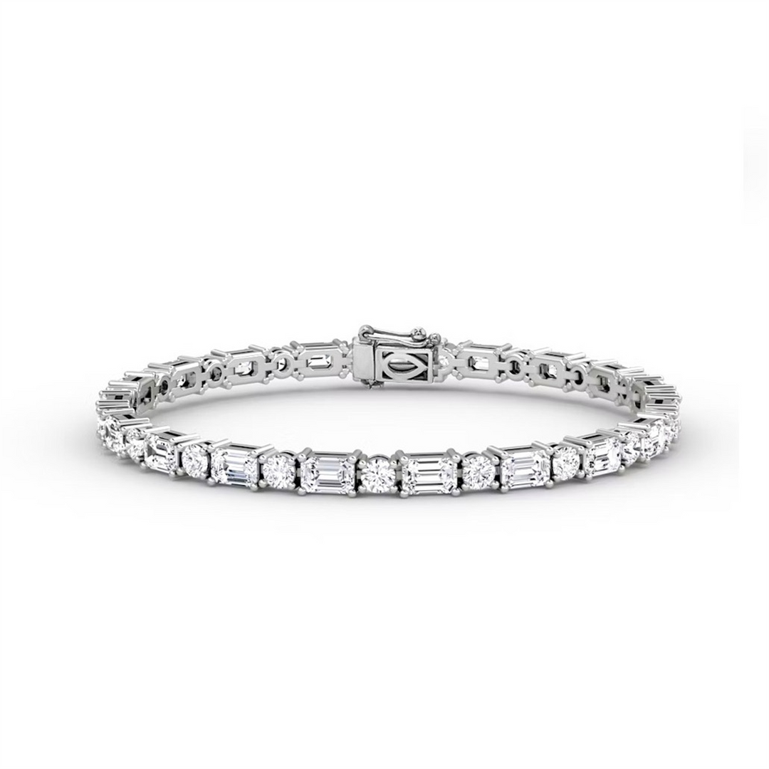 10K Yellow Gold Lab Diamonds Tennis Bracelet 
Total Diamonds: 10 cttw
