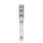 Load image into Gallery viewer, Lady&#39;s 14K White Gold Prong Set Lab Diamonds Band
Diamond Shape: Round
