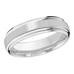 Load image into Gallery viewer, Men&#39;s 10K White Gold Flat Band with Satin Finish
