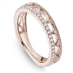 Load image into Gallery viewer, Lady&#39;s Rose Gold Vintage Diamonds Band
Diamond Shape: Round
