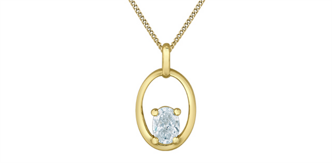 10K Yellow Gold Lab Diamond Open Oval Pendant Necklace

PENDANT
Tot