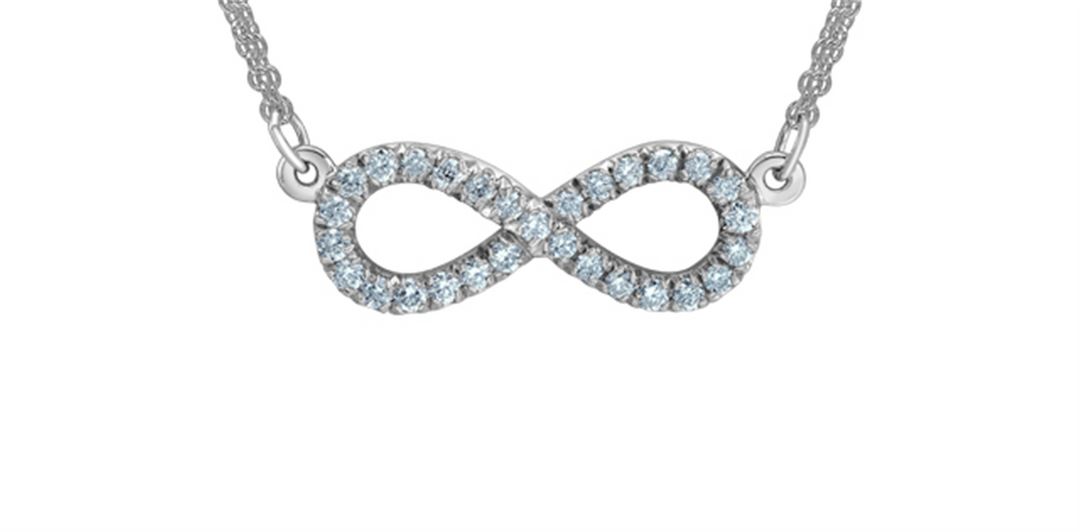 White Sterling Silver Infinity Polished Pendant Necklace

PENDANT
S