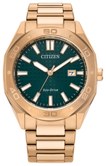 Load image into Gallery viewer, CITIZEN Men&#39;s Stainless Steel Eco-Drive Dress Watch with Green Dial
C
