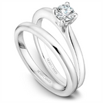 Load image into Gallery viewer, 14K White Gold Solitaire Round Diamond Engagement Ring
