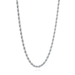 Load image into Gallery viewer, Stainless Steel Rope Chain 
Length: 18&quot;
Width: 3mm
Finish: Polished
