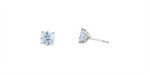 Load image into Gallery viewer, 14K White Gold Round Lab Diamond Stud Earrings
Total Diamonds: 4.1ctt
