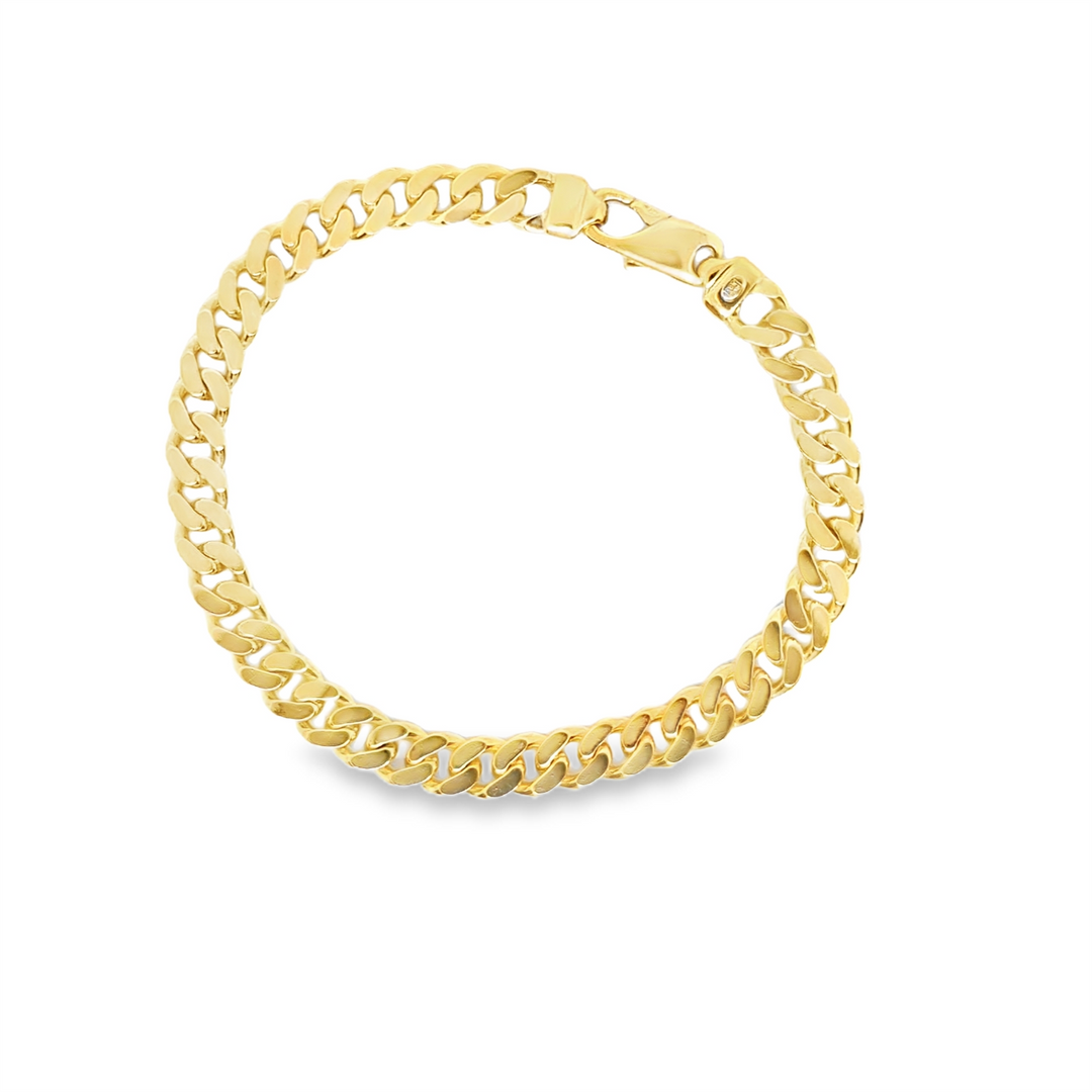 10K Yellow Gold Miami Cuban Bracelet
Bracelet Width: 74mm
Length: 8.