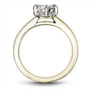14K White Gold Hidden Halo Diamond Semi-Mount
